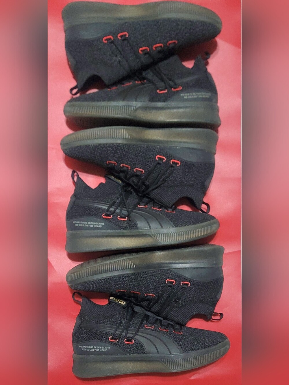 Puma x Clyde Court "Reform" Black/Red Sneakers Lot Of 3 Sz (10-2)-11 Men New
